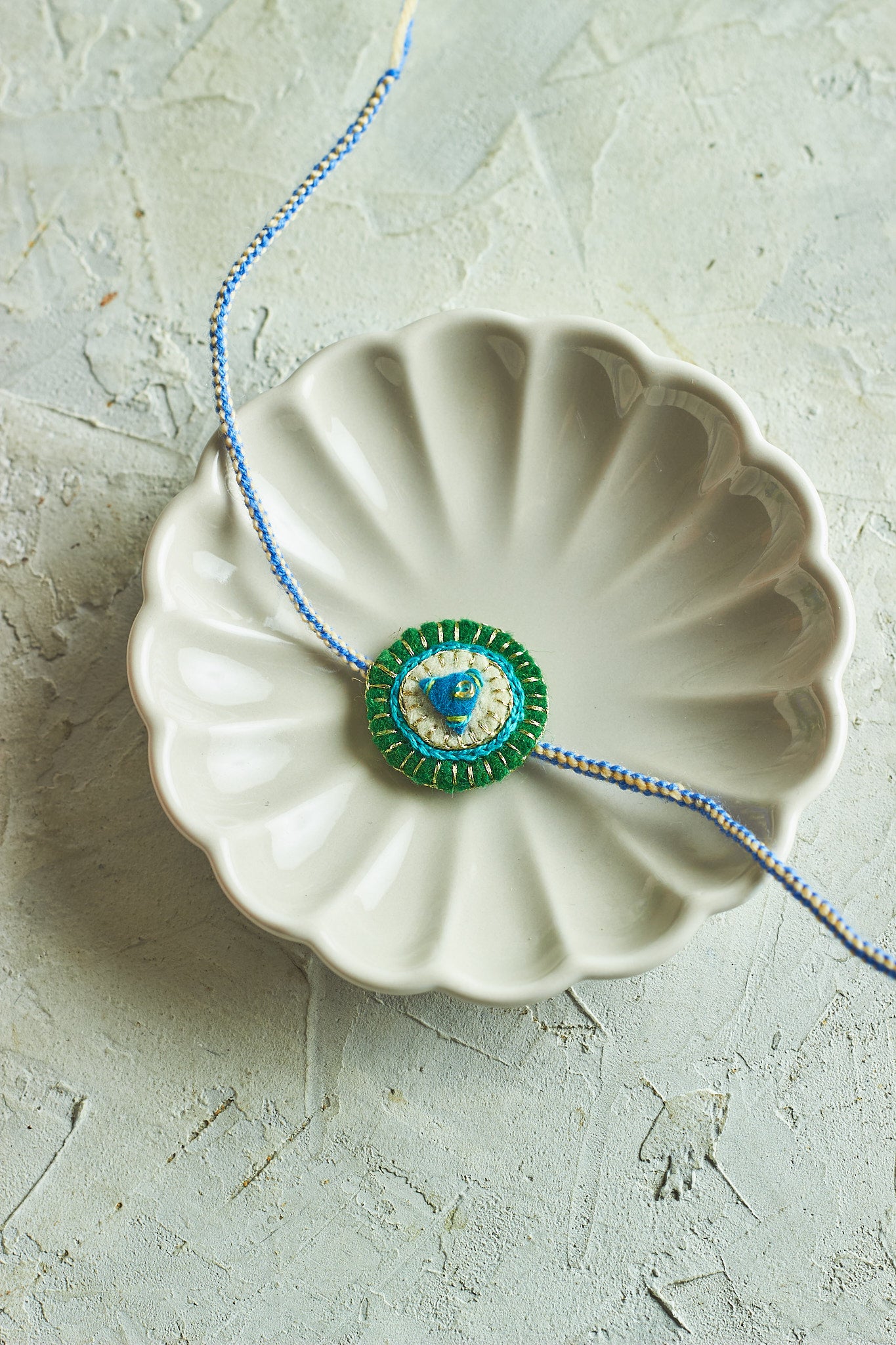 The Azure Rakhi - Mahua Floral Studio