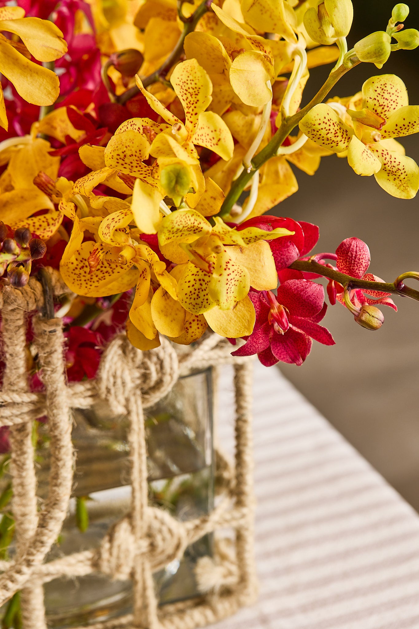 Orchids n' Wine Basket - Mahua Floral Studio