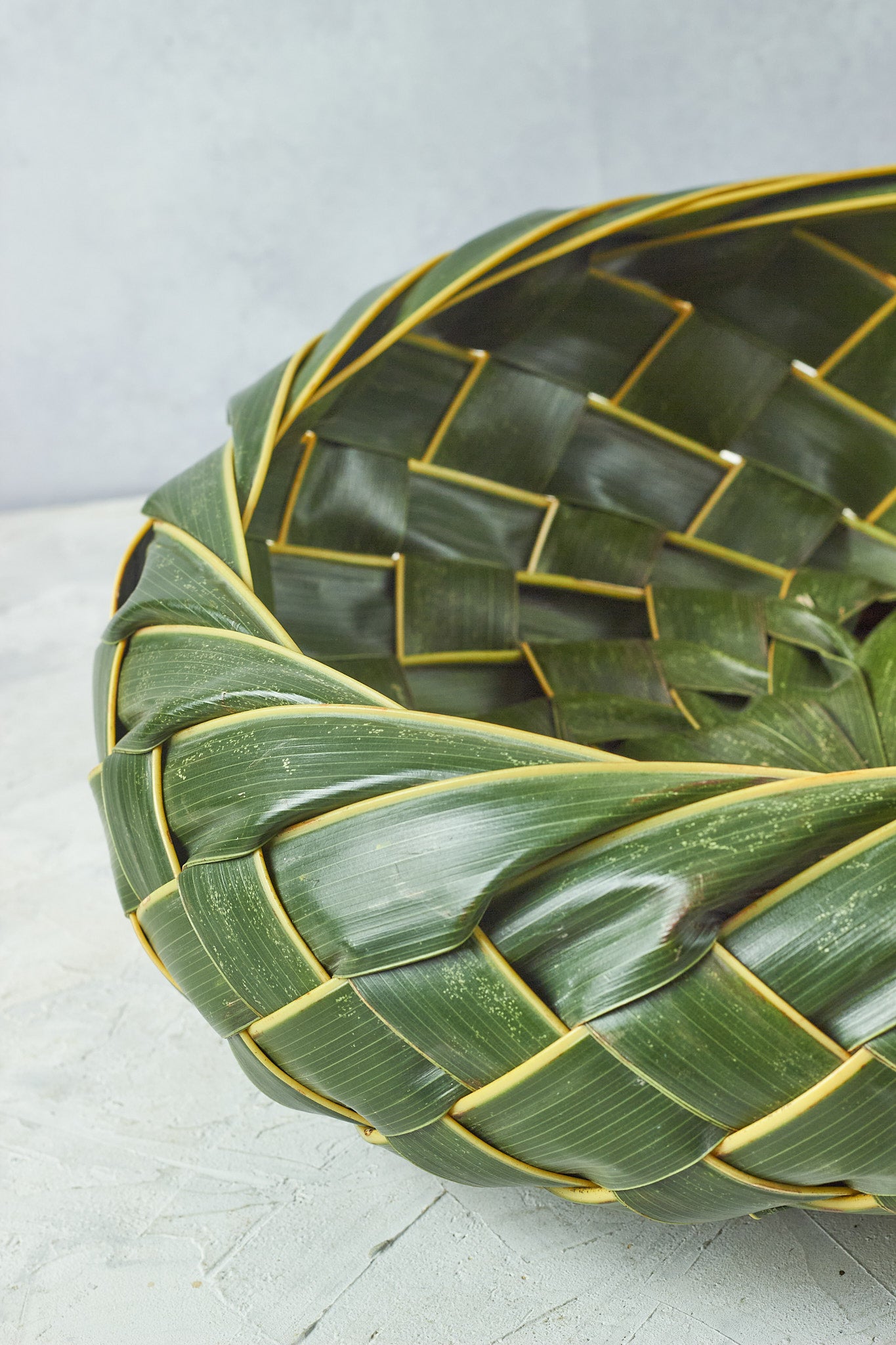 Woven Leaf Basket - Mahua Floral Studio