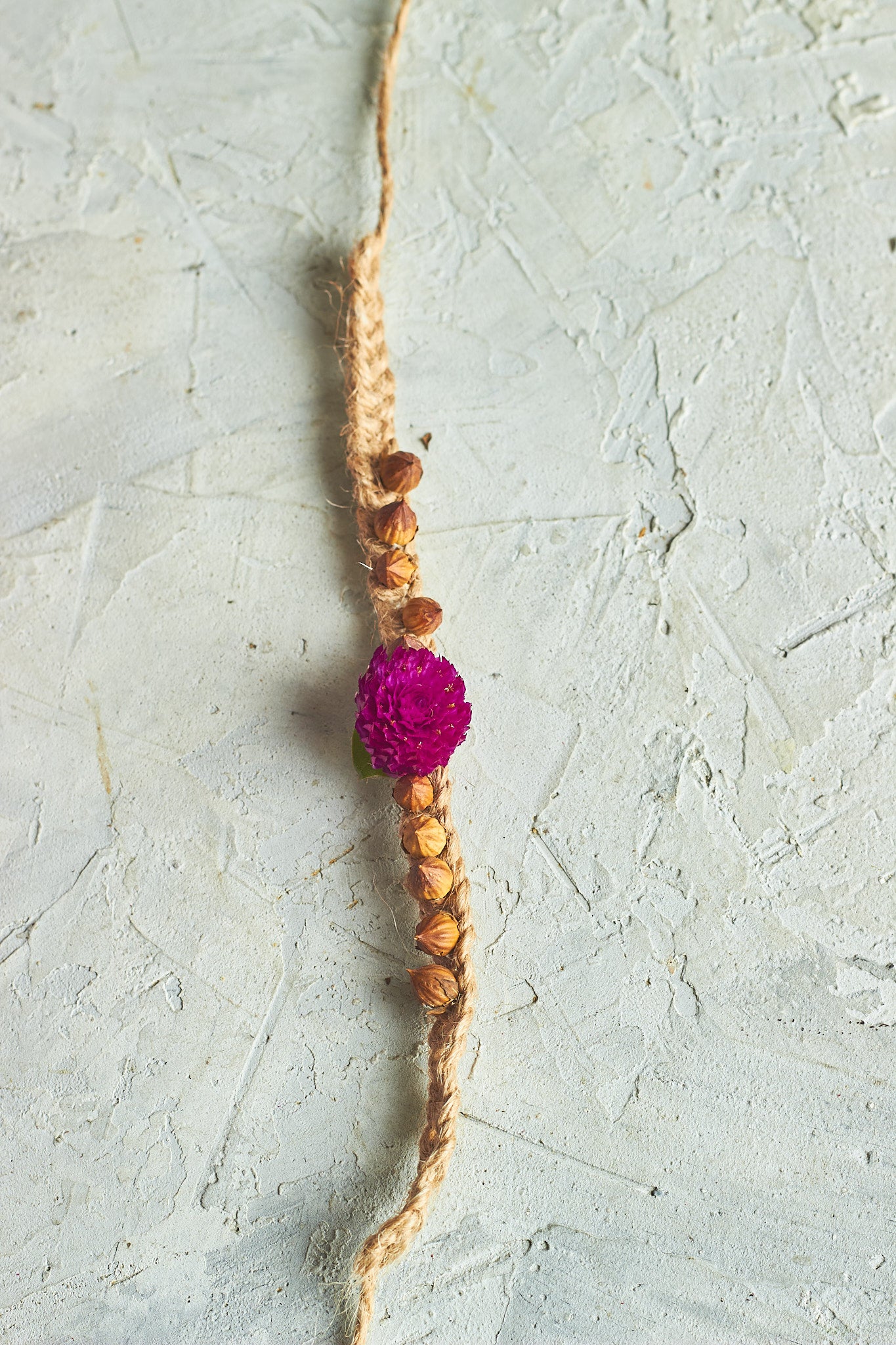 Gomphrena Rakhi - Mahua Floral Studio