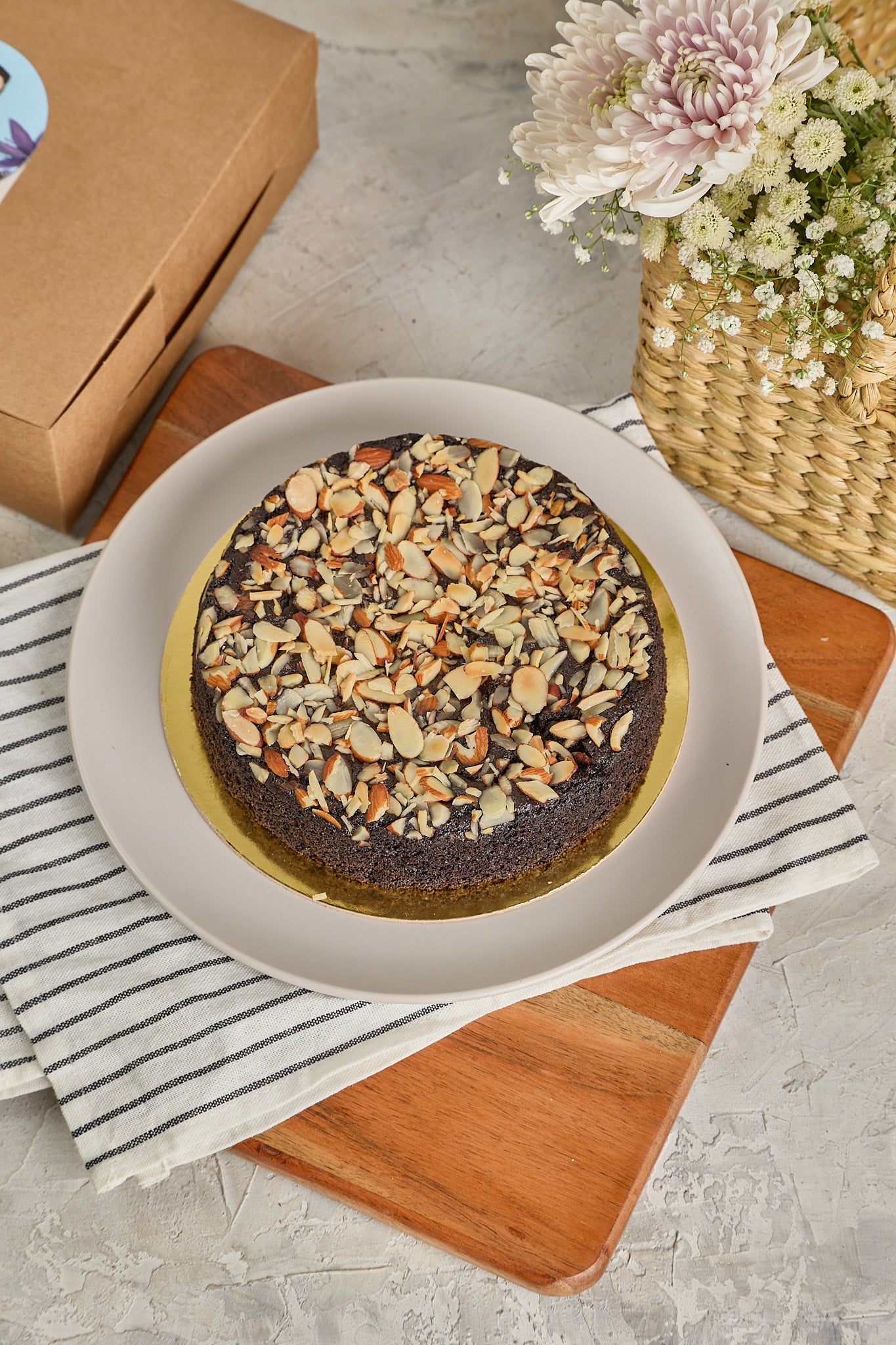 Quinoa Dark Chocolate Cake - Mahua Floral Studio