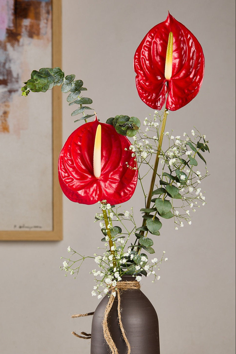 Red Anthurium - Mahua Floral Studio