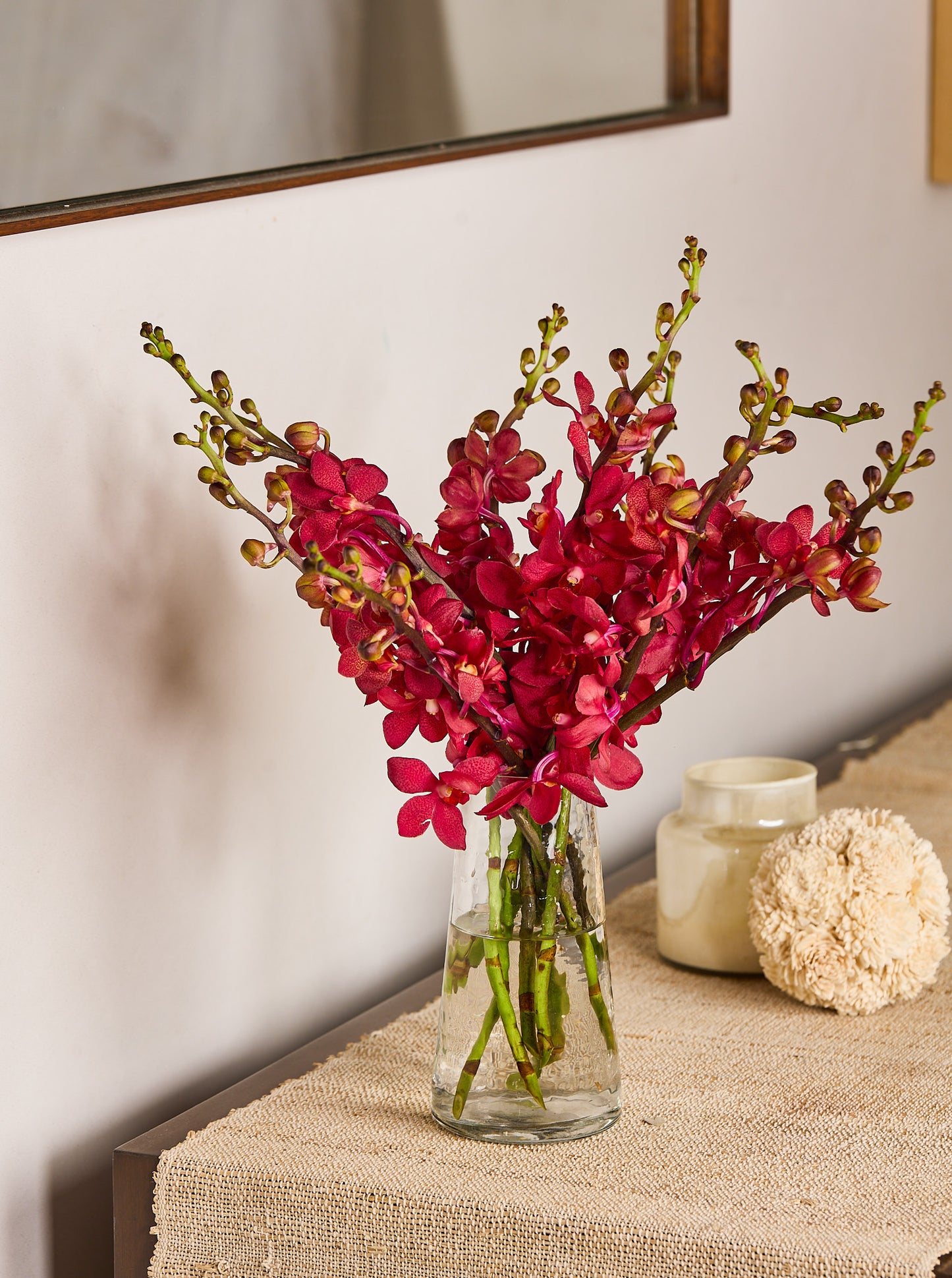 Red Orchids - Mahua Floral Studio