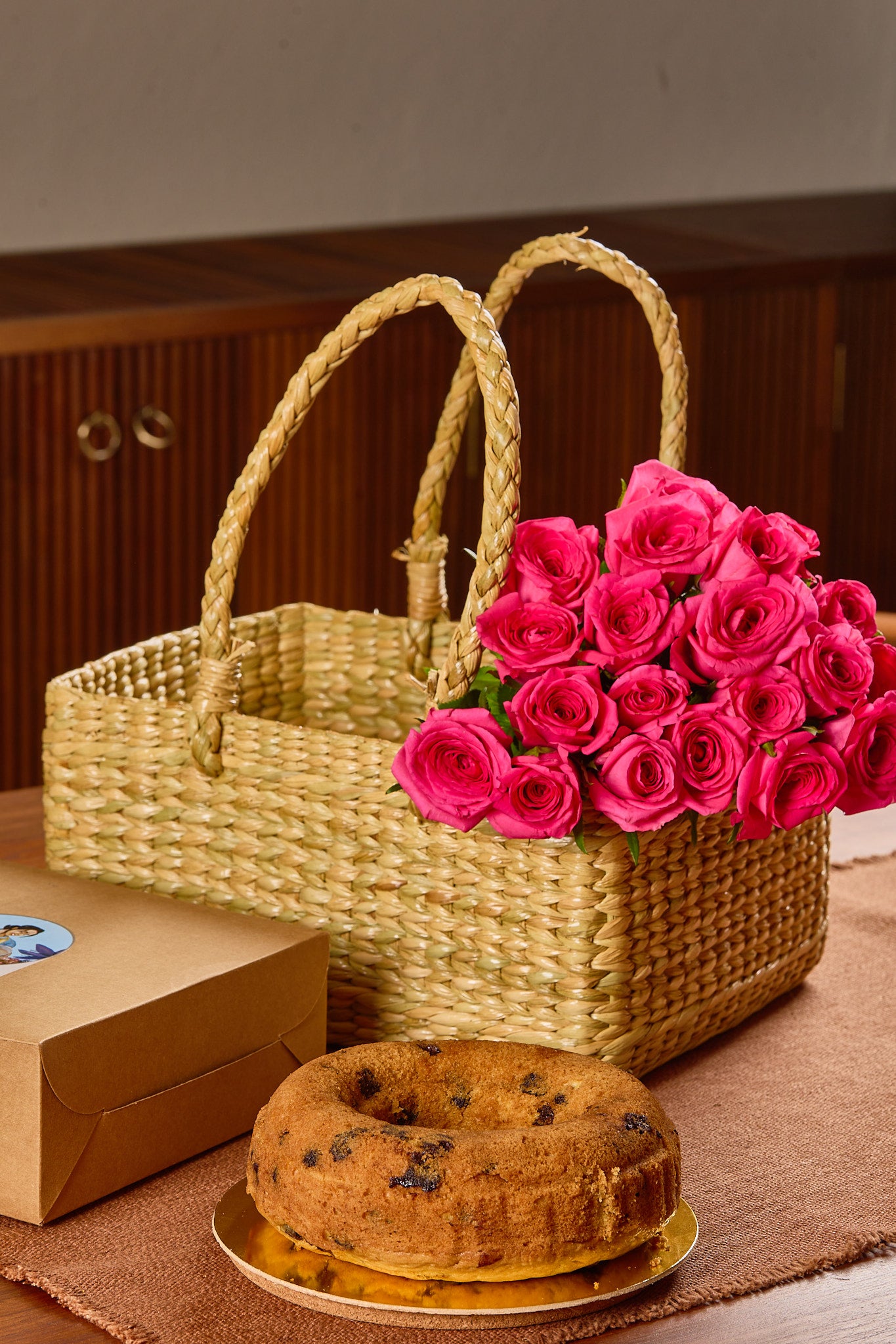 Buy Homemade Chocolate Tea Cake by Mahua Floral Studio.