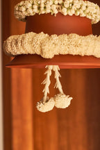 White Terracotta Floral Bell - Mahua Floral Studio