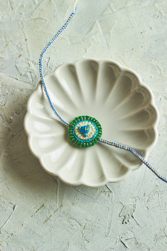 The Azure Rakhi - Mahua Floral Studio