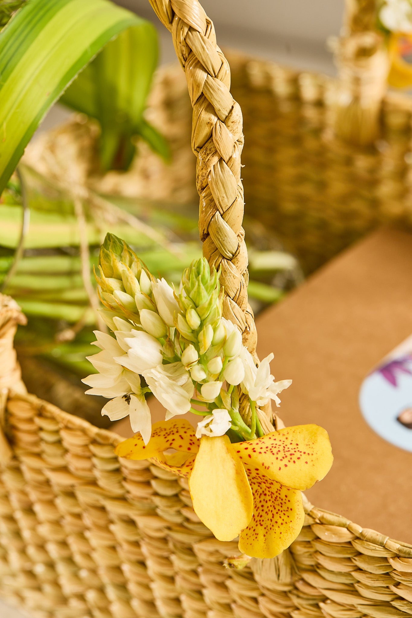 Orchid & tea cake gift hamper - Mahua Floral Studio