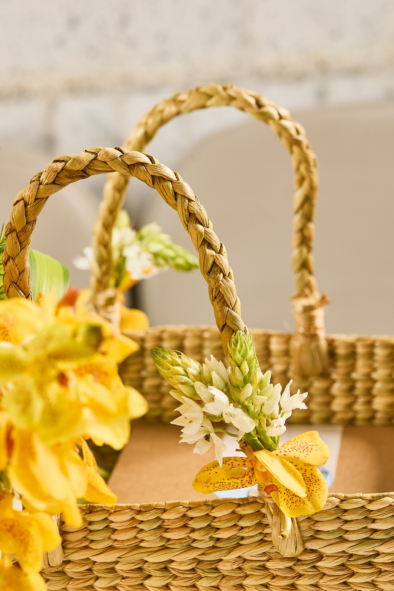 Orchid & tea cake gift hamper - Mahua Floral Studio