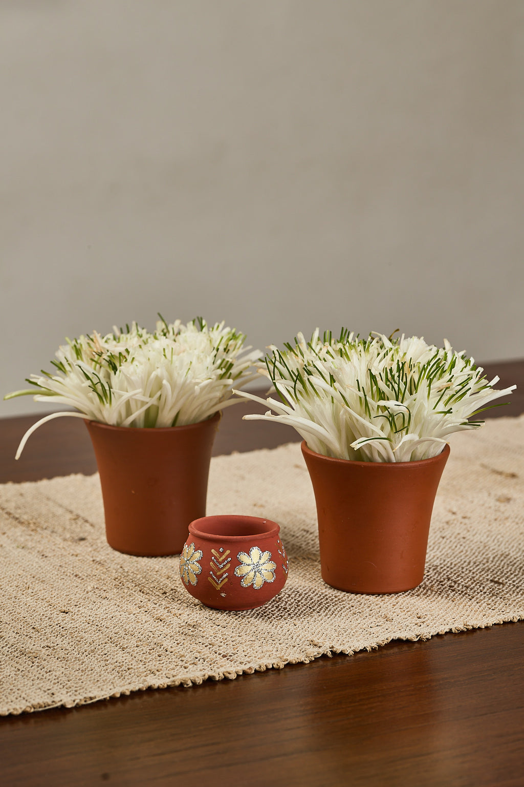 Water Lilly in Kulhads - Mahua Floral Studio