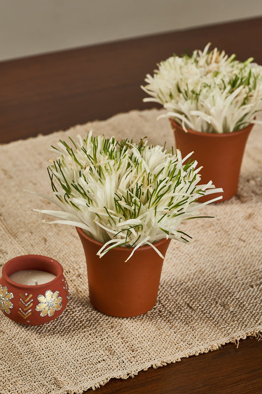 Water Lilly in Kulhads - Mahua Floral Studio