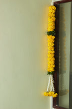 Buy Marigold & green Latkan by  Mahua Floral Studio.