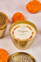 Marigold Candle - Soy Wax Candle - Mahua Floral Studio