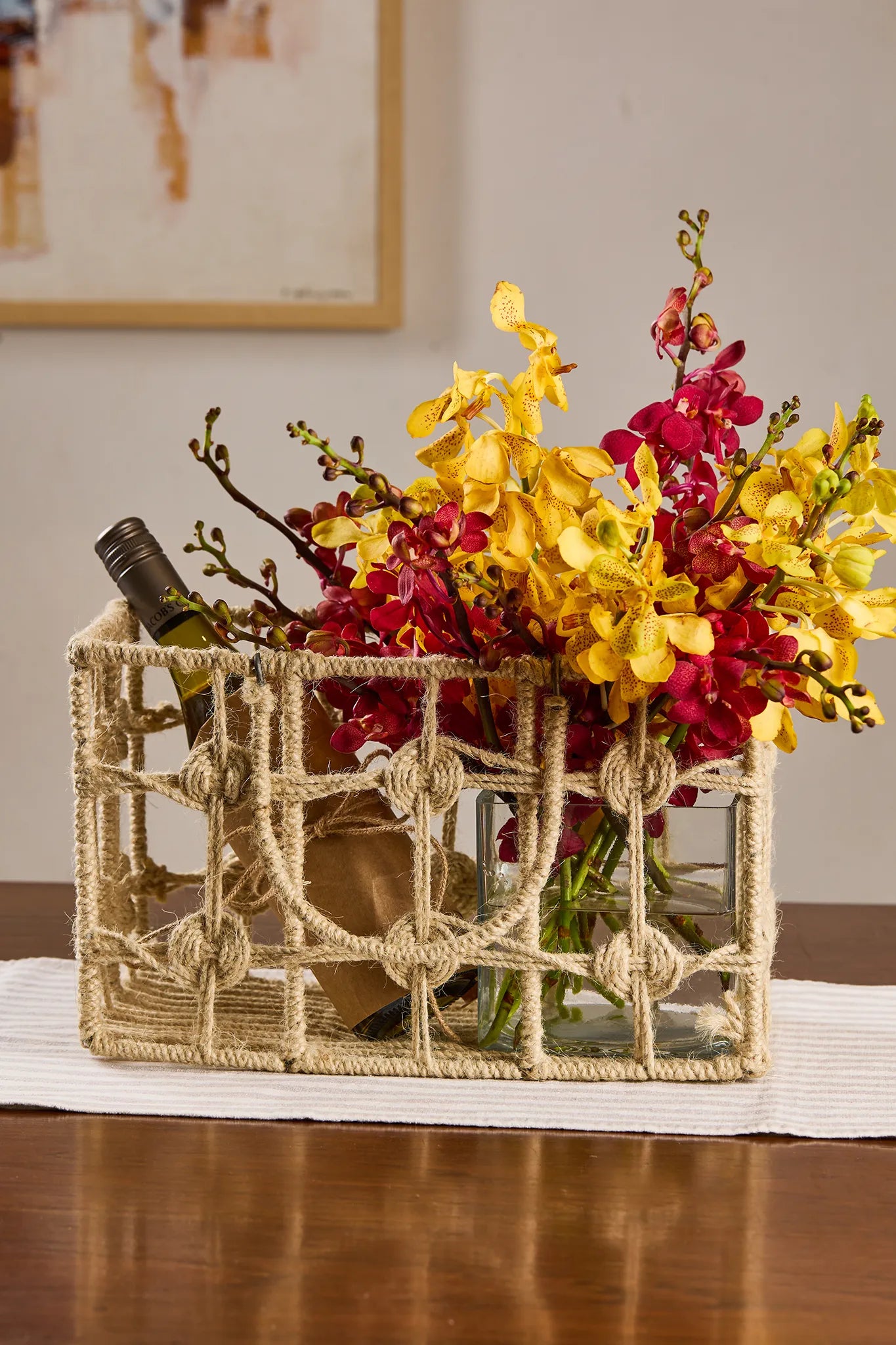 Orchid Delight Basket - Mahua Floral Studio