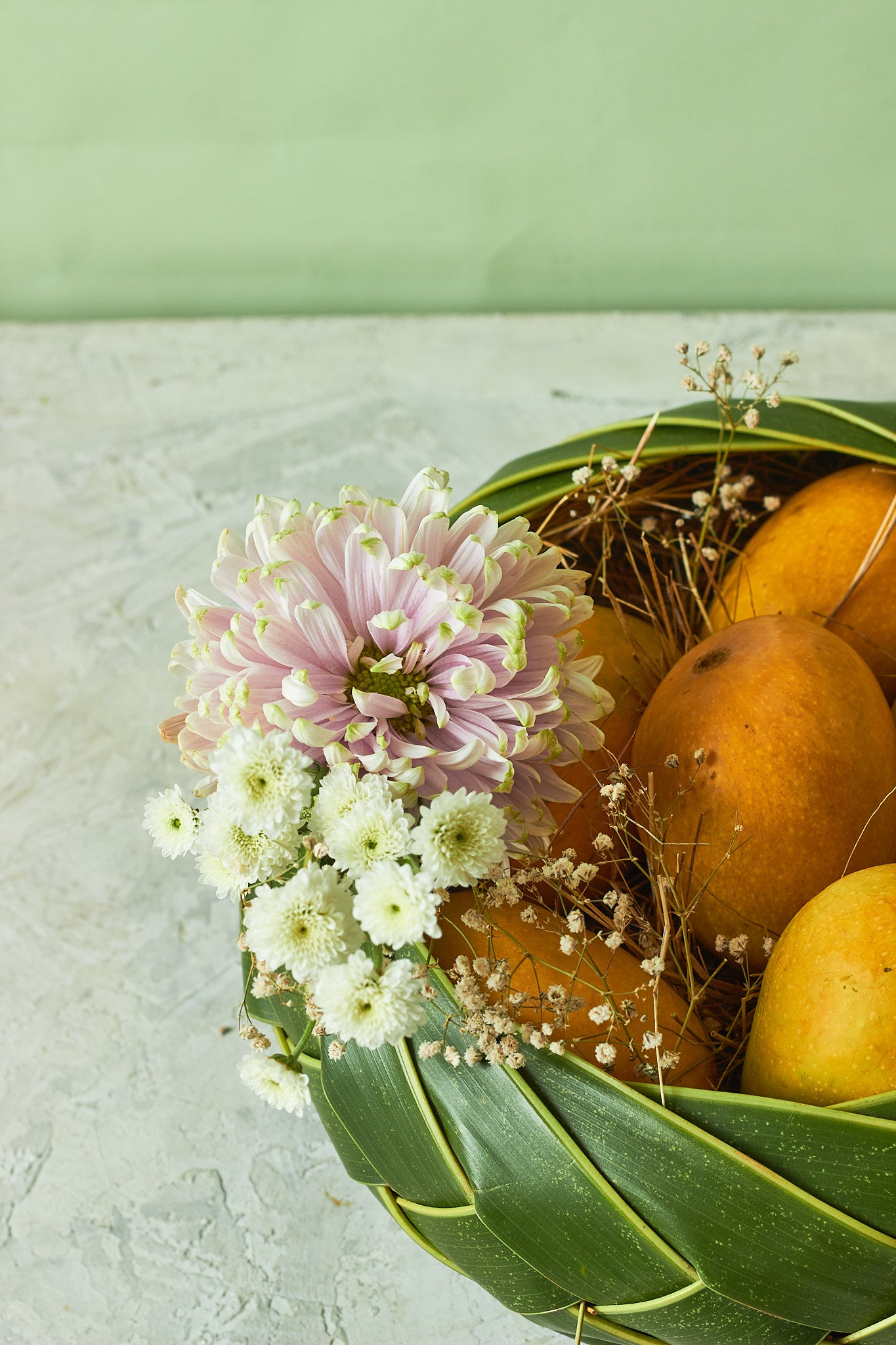 Buy The Petite Mango Basket by  Mahua Floral Studio.