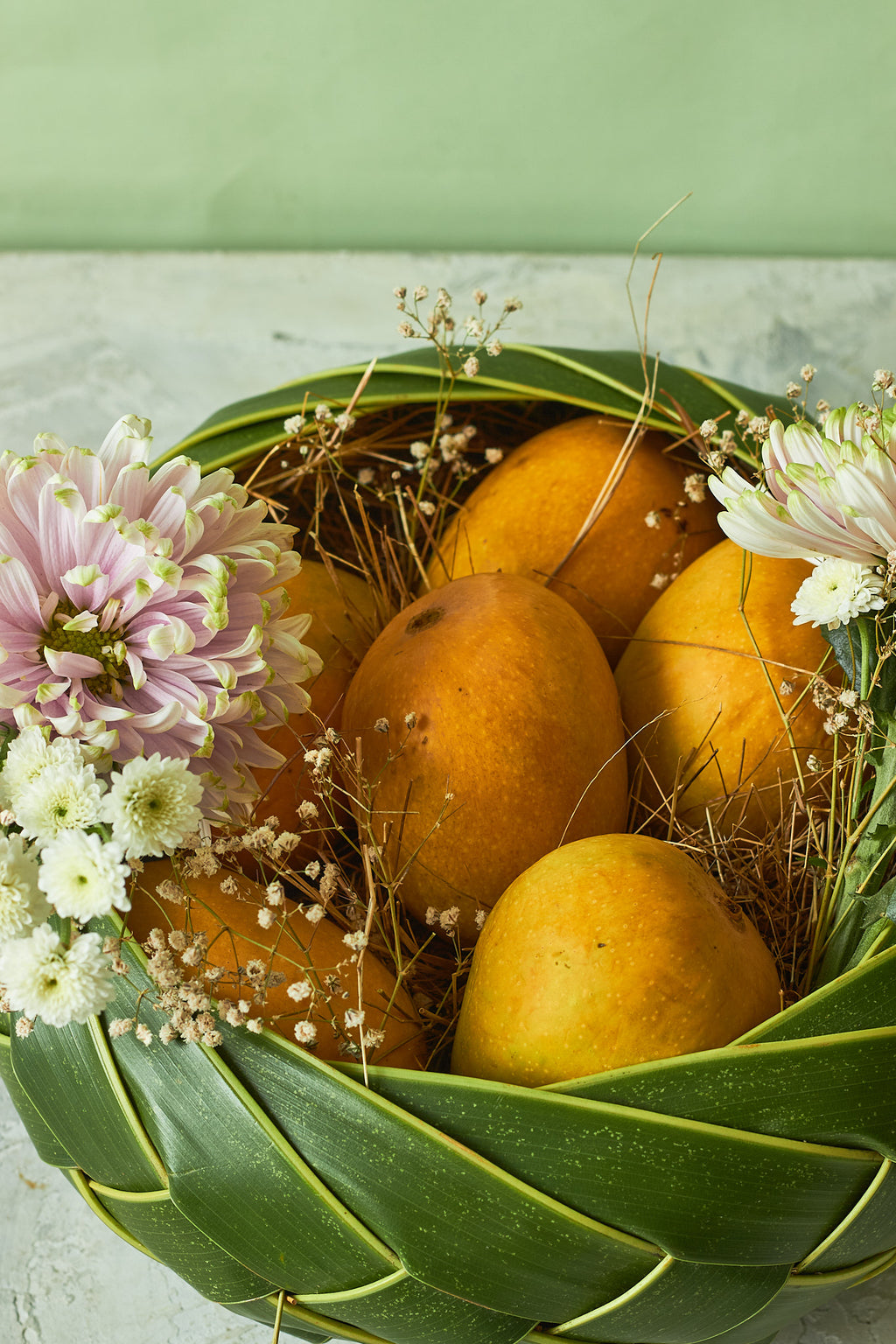 Buy The Petite Mango Basket by  Mahua Floral Studio.