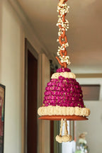 Purple Terracotta Floral Bell - Mahua Floral Studio