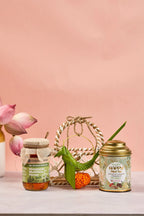 Honey & tea basket - Mahua Floral Studio