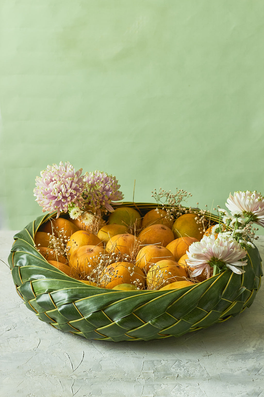 Buy The Grand Mango Basket by  Mahua Floral Studio.