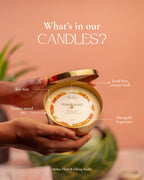 Marigold Candle - Soy Wax Candle - Mahua Floral Studio