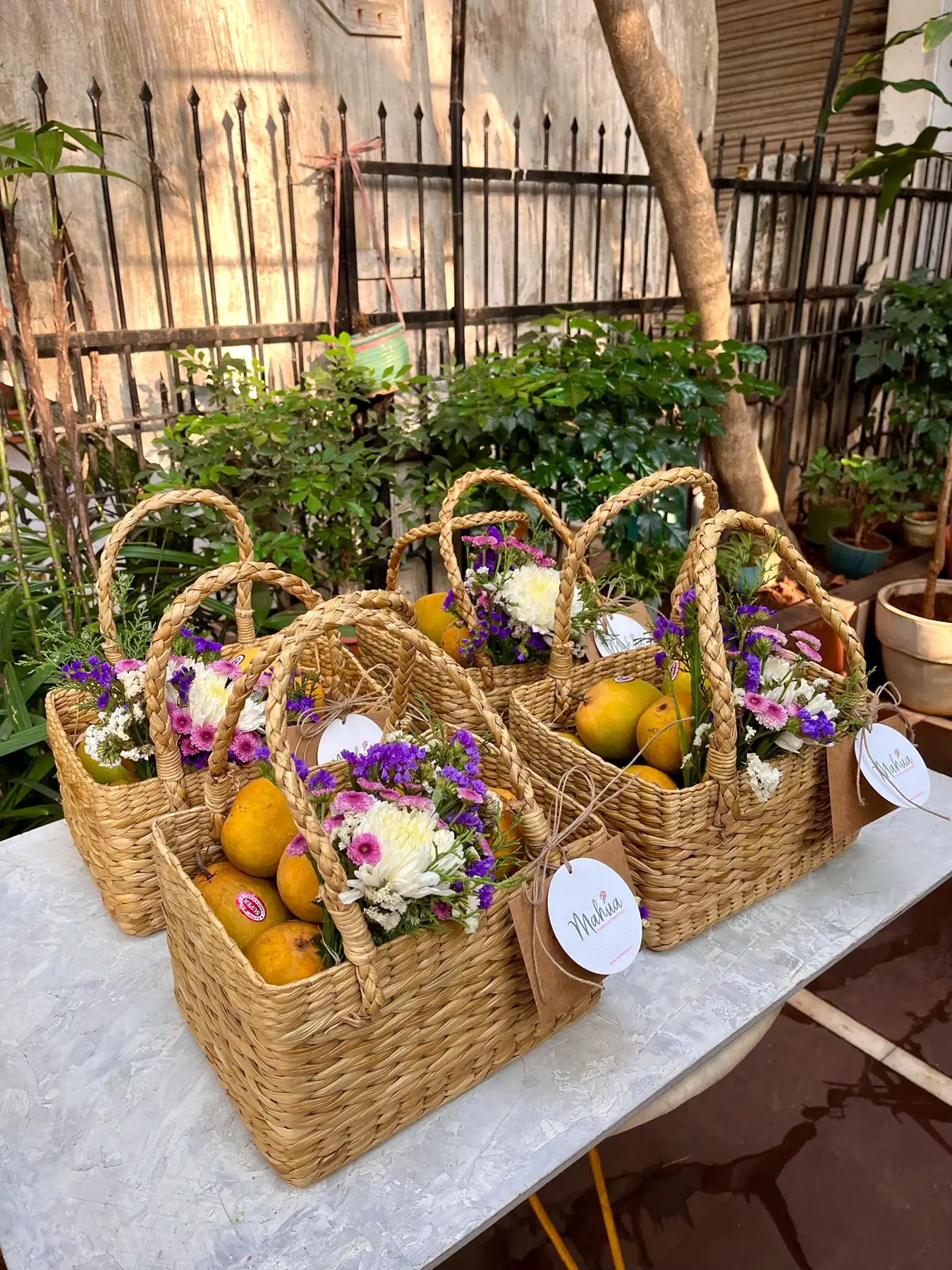 Mango Kona Basket - Mahua Floral Studio