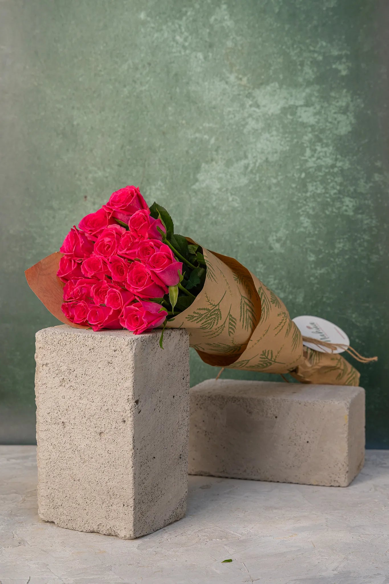 Dark Pink Roses - Mahua Floral Studio