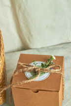 Orchids & Choco Almond Rocks Hamper - Mahua Floral Studio