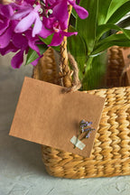 Orchids & Choco Almond Rocks Hamper - Mahua Floral Studio