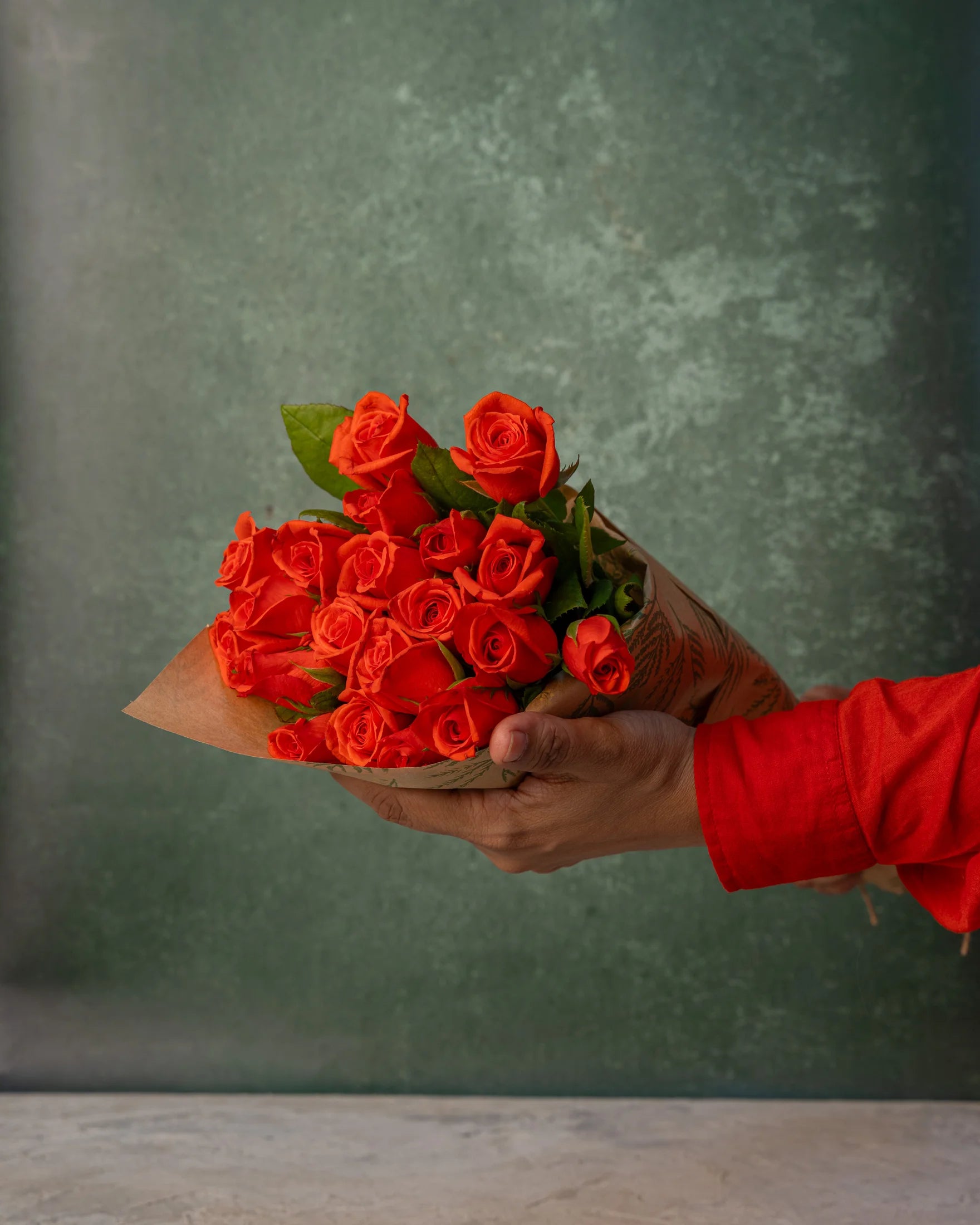 Orange Roses - Mahua Floral Studio